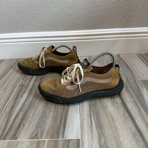 VANS‎ UltraRange VR3 Cush M 8 W 9.5 Yellow Gum Casual Mesh Sock Skate Sneaker